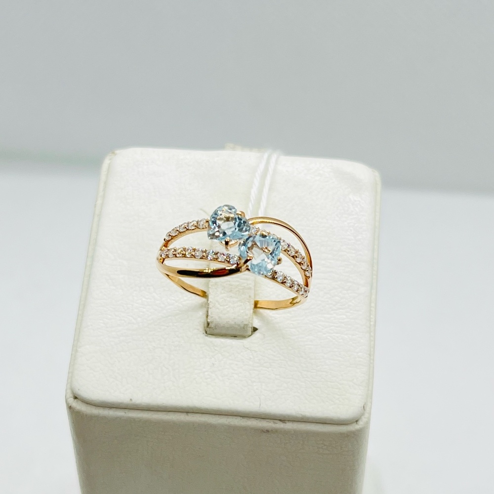 КОЛКМИ585 КОЛЬЦО С КАМНЯМИ (Au 585)