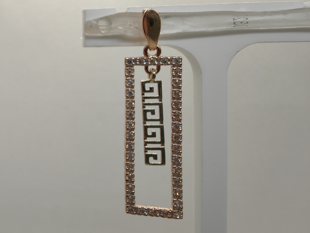 ПОДКМИ585 ПОДВЕСКА С КАМНЯМИ (Au 585)