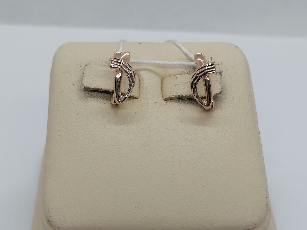 СБКМ585 СЕРЬГИ БЕЗ КАМНЯ (Au 585)