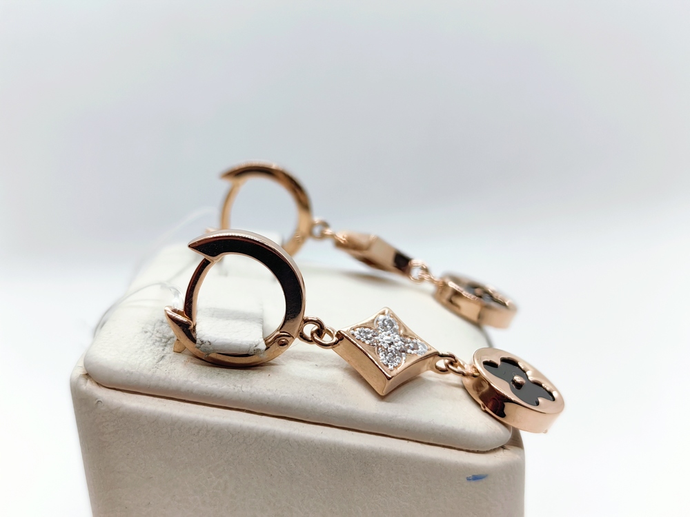 СЕРЬГИ С КАМНЯМИ (Au 585)