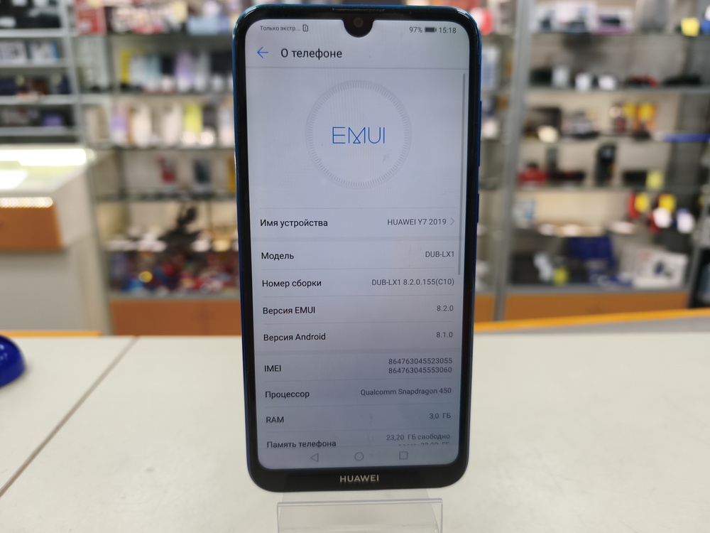 Смартфон Huawei Y7 2019 3/32