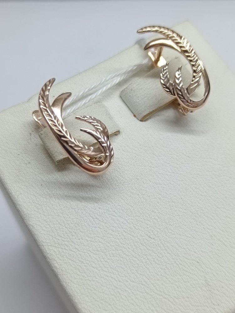 СЕРЬГИ БЕЗ КАМНЯ (Au 585)