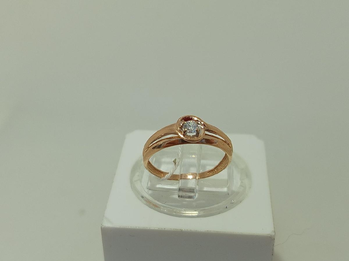 КОЛКМ585 КОЛЬЦО С КАМНЕМ (Au 585)