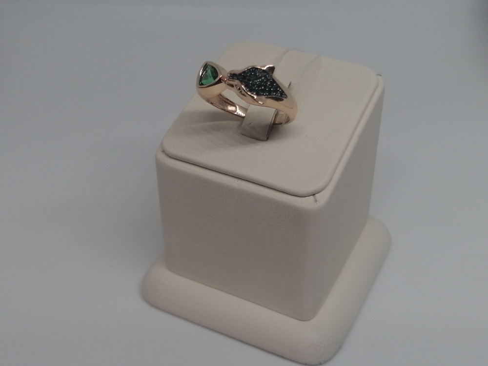 КОЛЬЦО С КАМНЯМИ (Au 585)