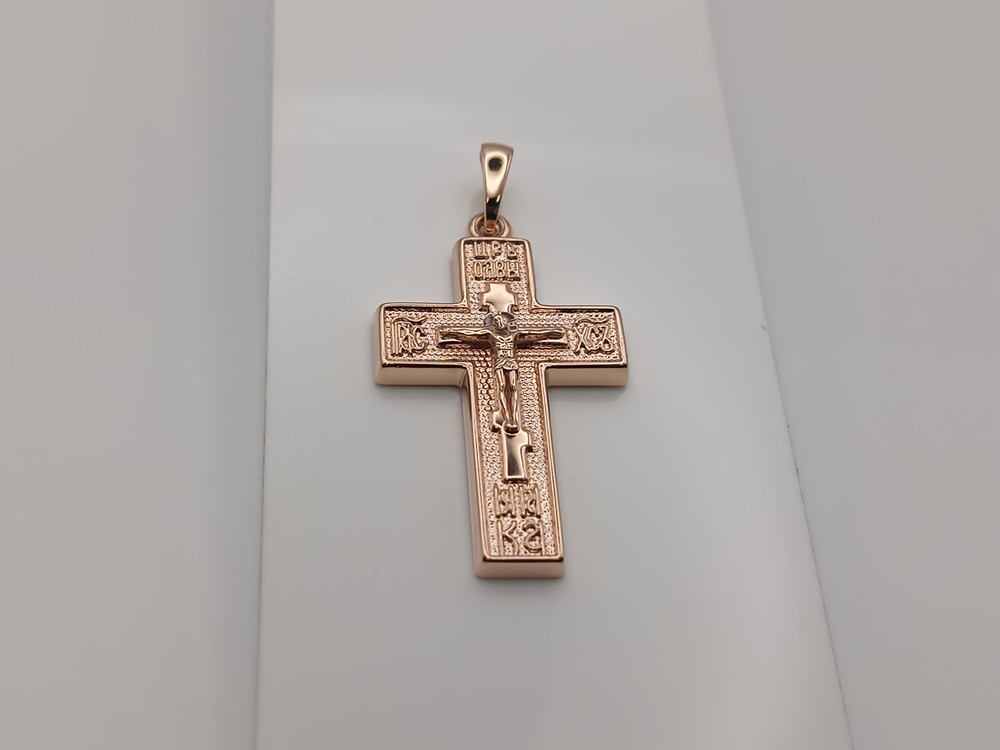 ПОДВЕСКА КРЕСТ БЕЗ КАМНЯ (Au 585)
