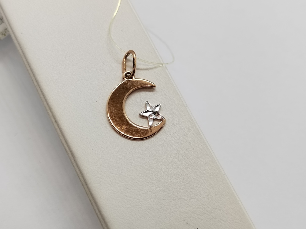 ПОДВЕСКА ПОЛУМЕСЯЦ без камня (Au 585)