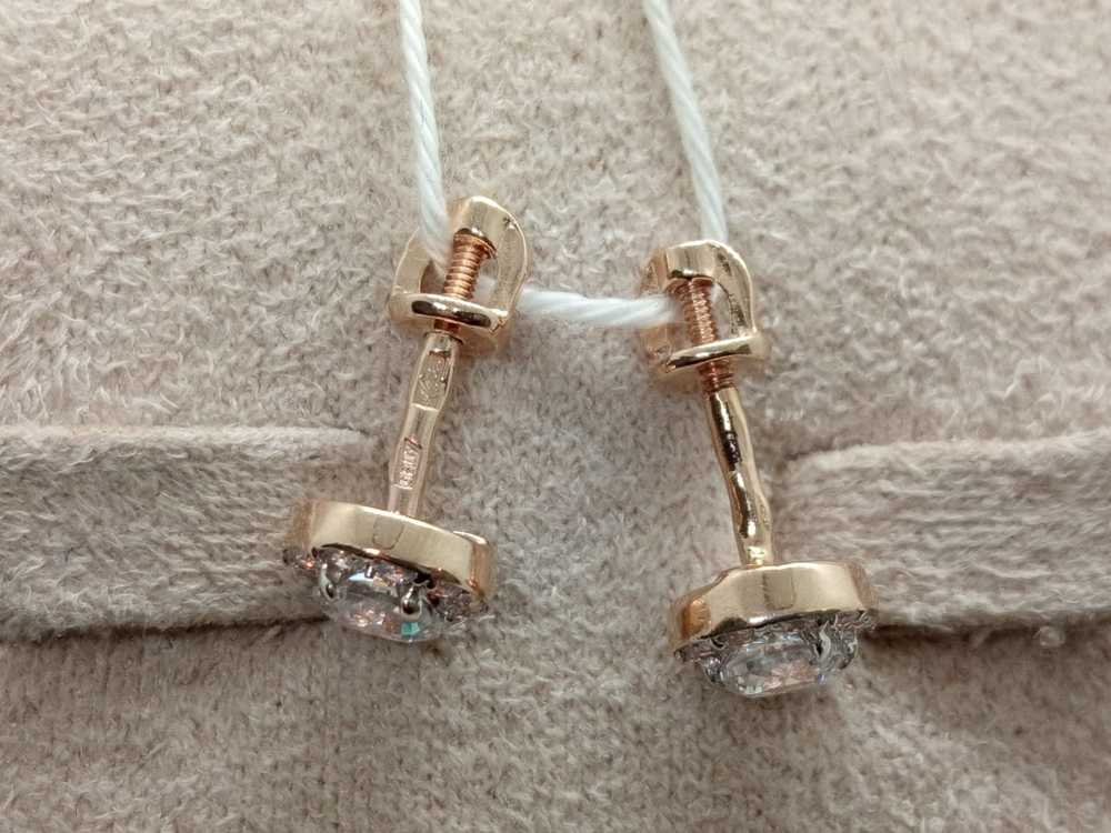 СПУС585 СЕРЬГИ ПУСЕТЫ (Au 585)