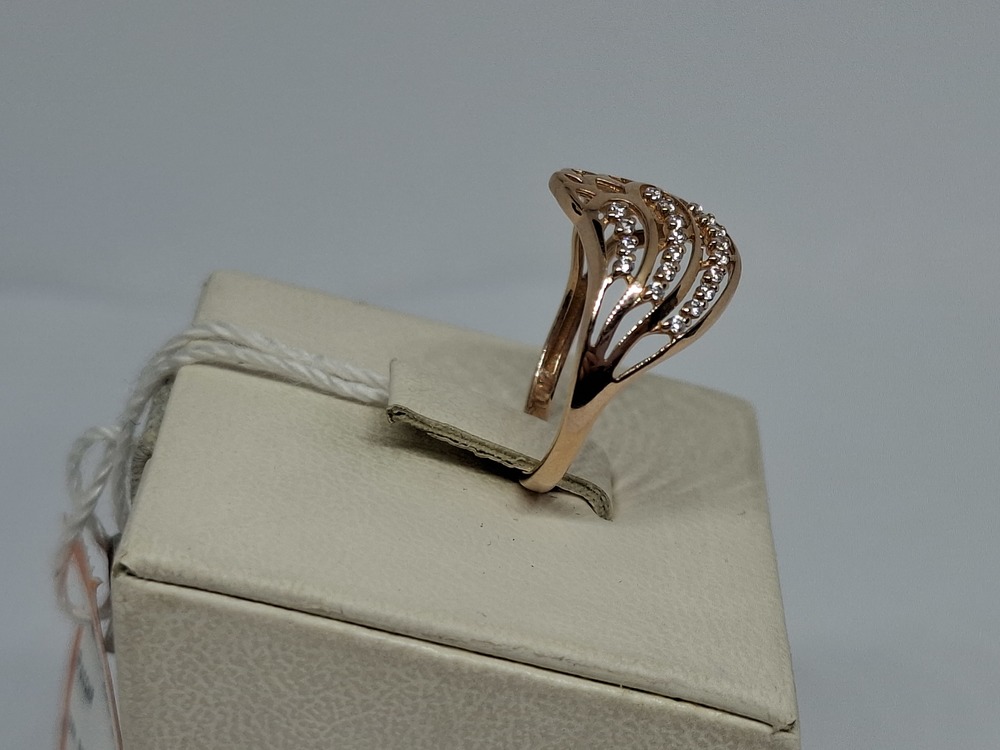 КОЛКМИ585 КОЛЬЦО С КАМНЯМИ (Au 585)