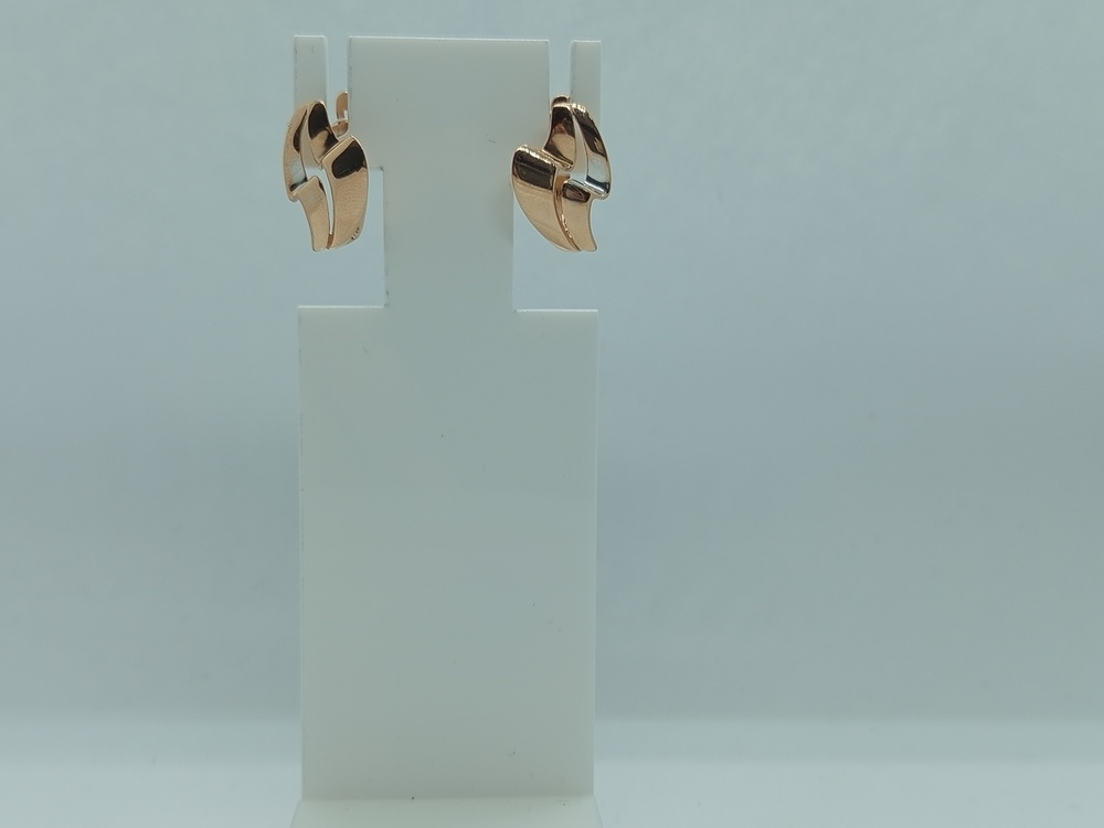 СБКМ585 СЕРЬГИ БЕЗ КАМНЯ (Au 585)