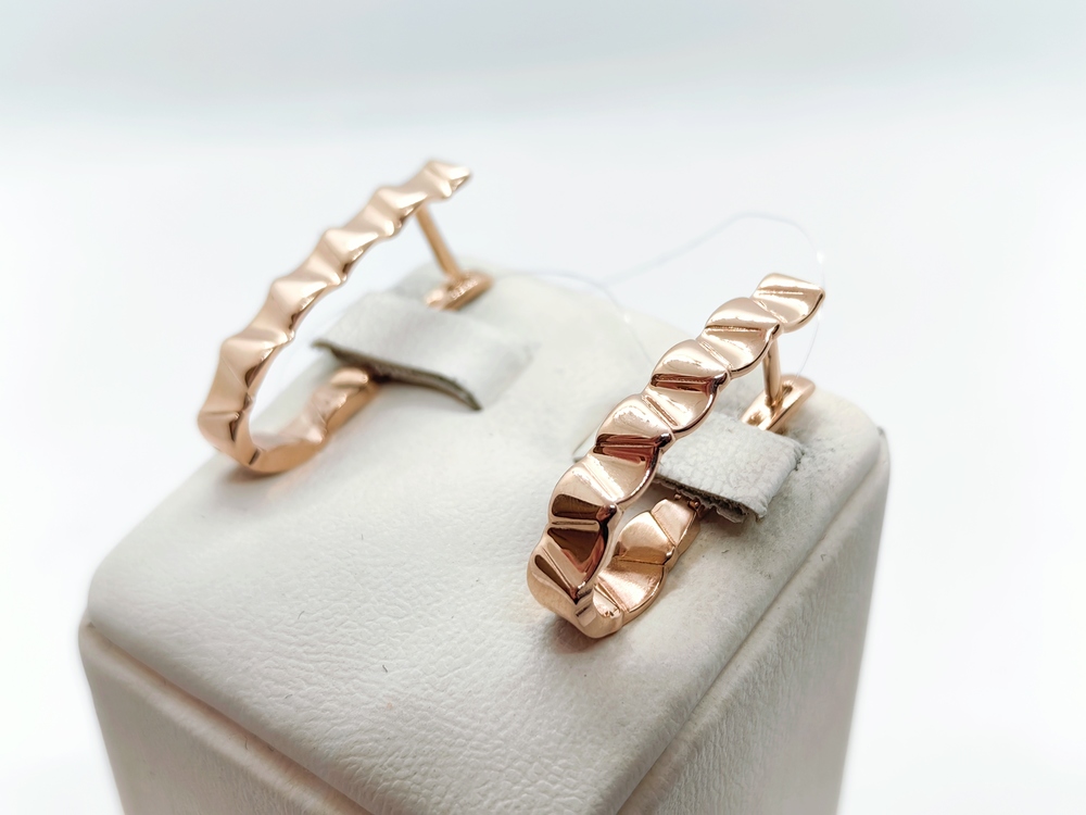 СЕРЬГИ БЕЗ КАМНЯ (Au 585)