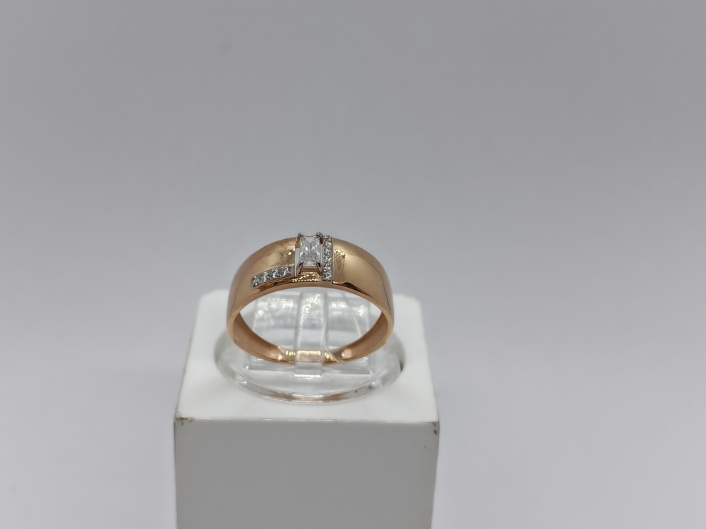 КОЛЬЦО С КАМНЯМИ (Au 585)