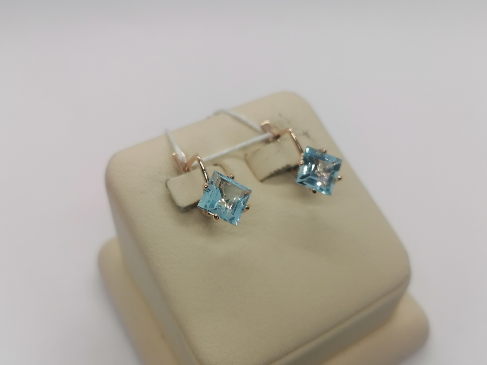 СКМ585 СЕРЬГИ С КАМНЕМ (Au 585) СКМ585 СЕРЬГИ С КАМНЕМ (Au 585)