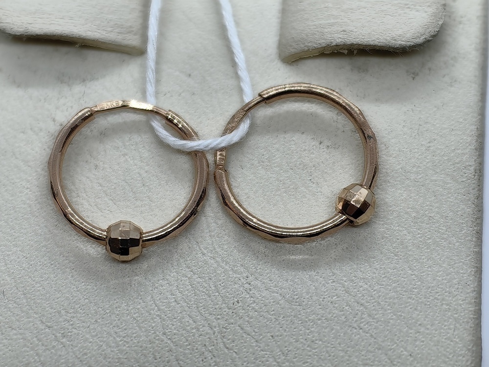 СКОН585 СЕРЬГИ КОНГО (Au 585)