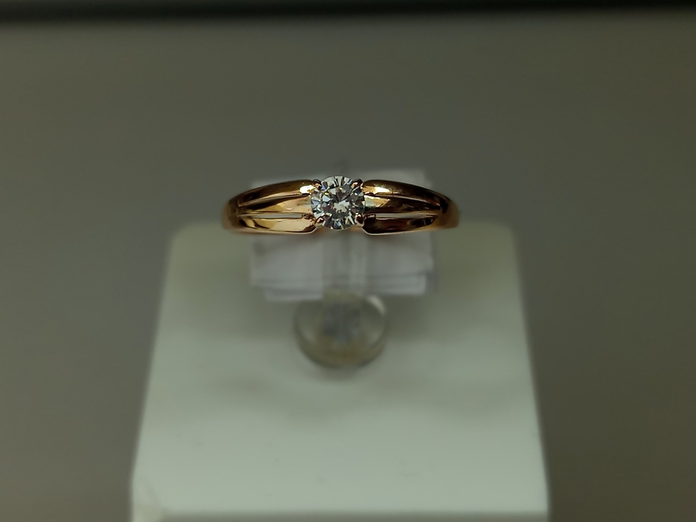 КОЛЬЦО С КАМНЕМ (Au 585)