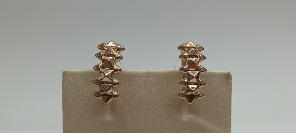 СЕРЬГИ БЕЗ КАМНЯ (Au 585)