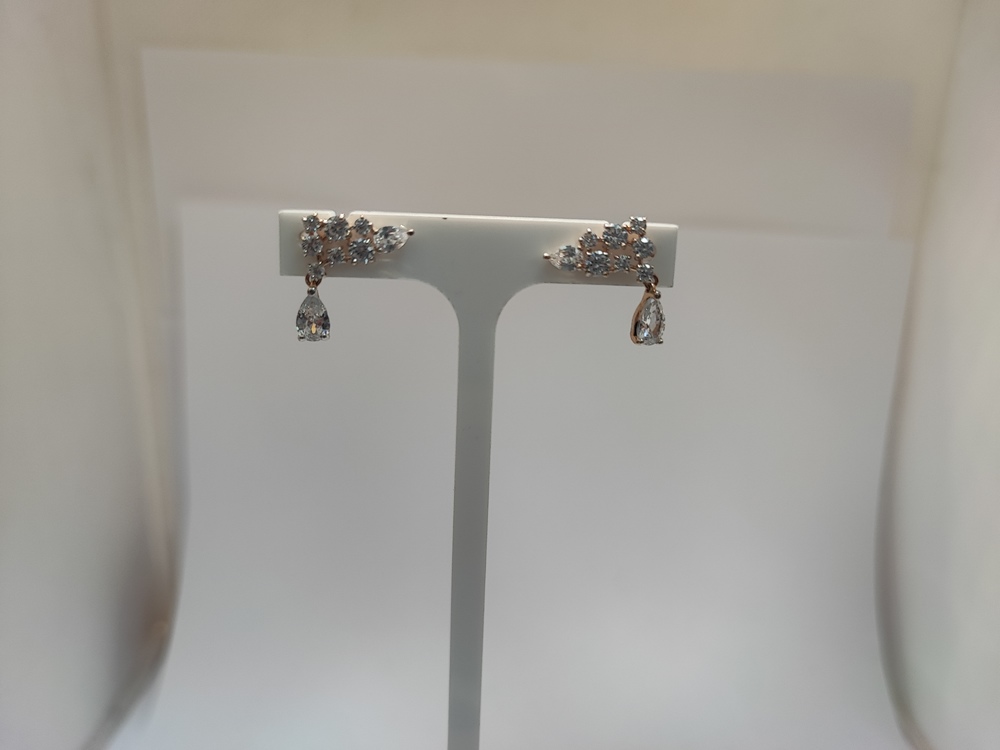 СКМИ585 СЕРЬГИ С КАМНЯМИ (Au 585)