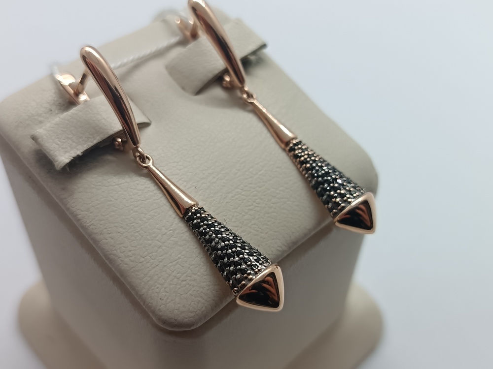 СЕРЬГИ С КАМНЯМИ (Au 585)