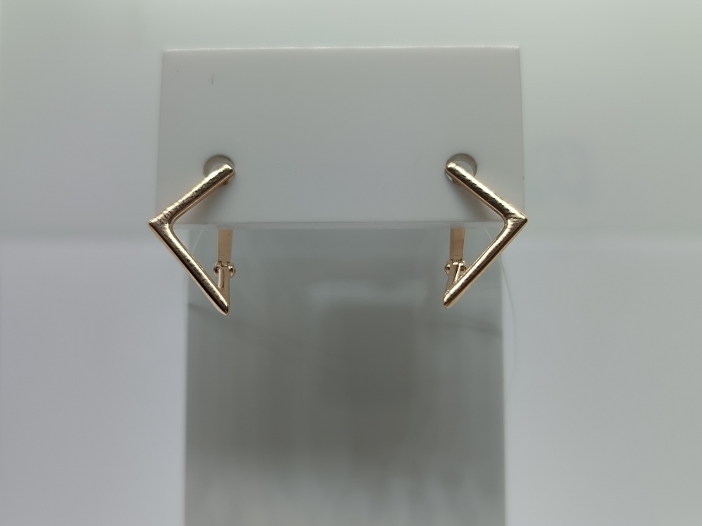 С10013920 СЕРЬГИ БЕЗ КАМНЯ (Au 585)