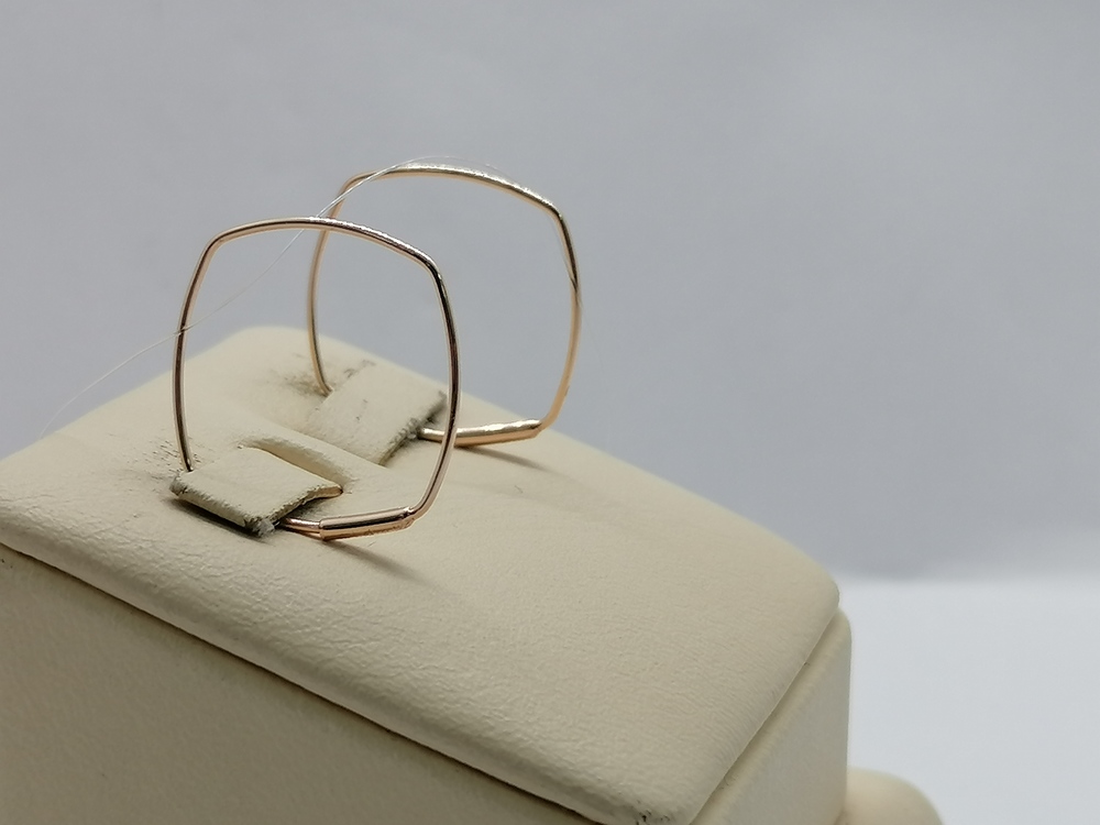 СЕРЬГИ БЕЗ КАМНЯ (Au 585)