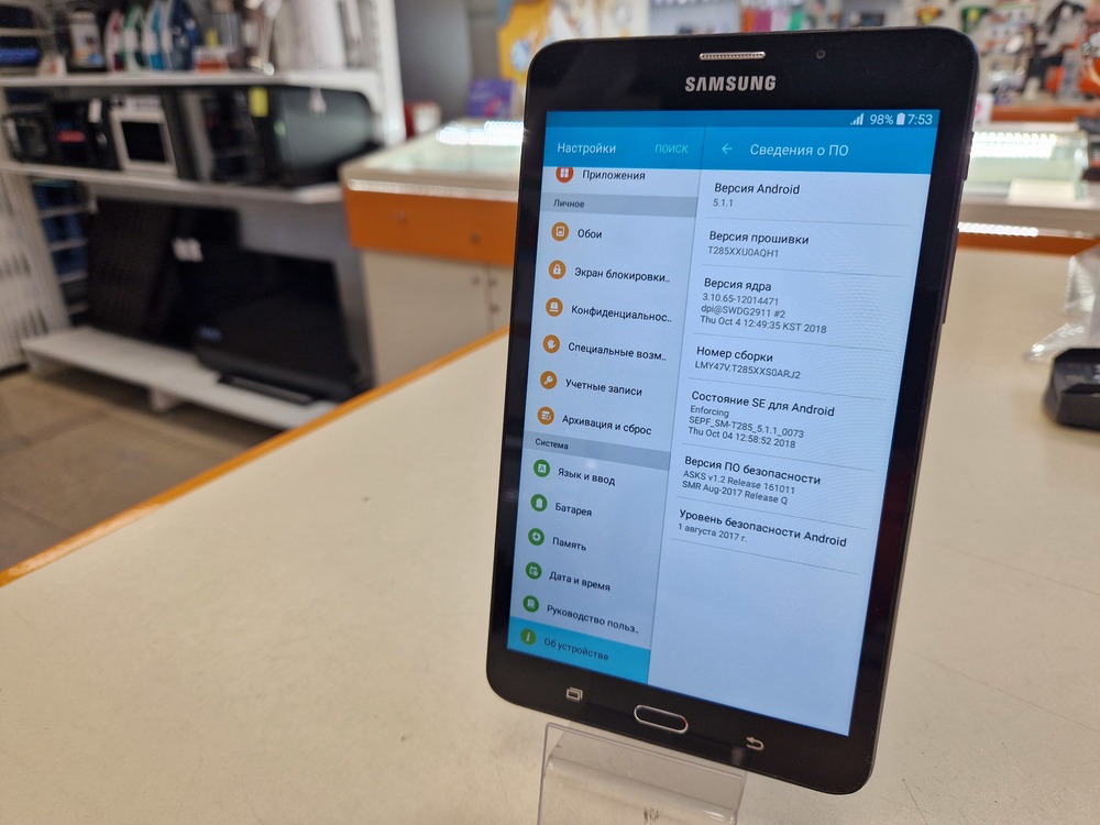 Планшет Samsung TAB A (2016) SM-T285