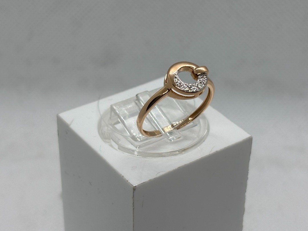 КОЛЬЦО С КАМНЯМИ (Au 585)