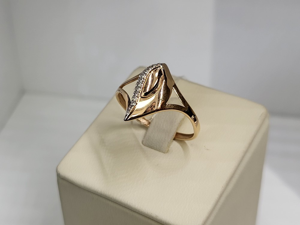 КОЛЬЦО С КАМНЯМИ (Au 585)