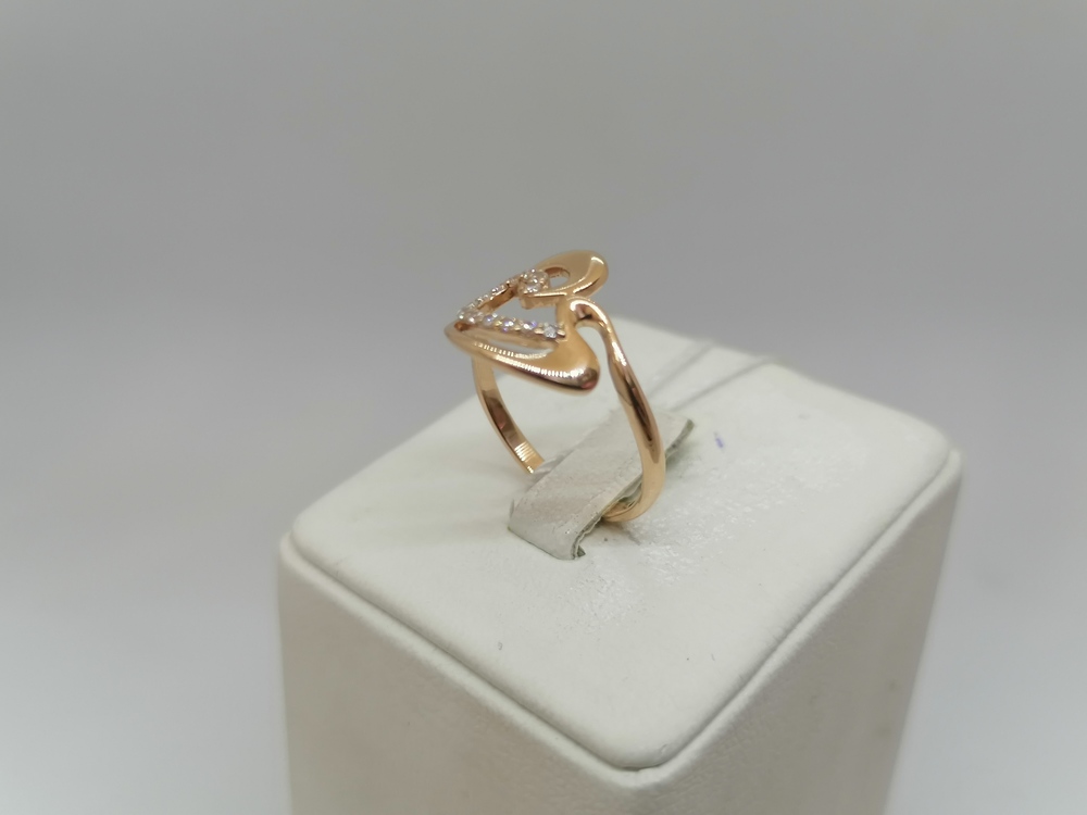 КОЛЬЦО С КАМНЯМИ (Au 585)