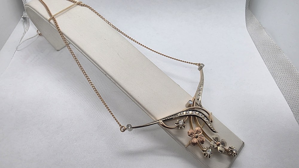 КОЛЬЕ БРИЛЛИАНТ Au 585