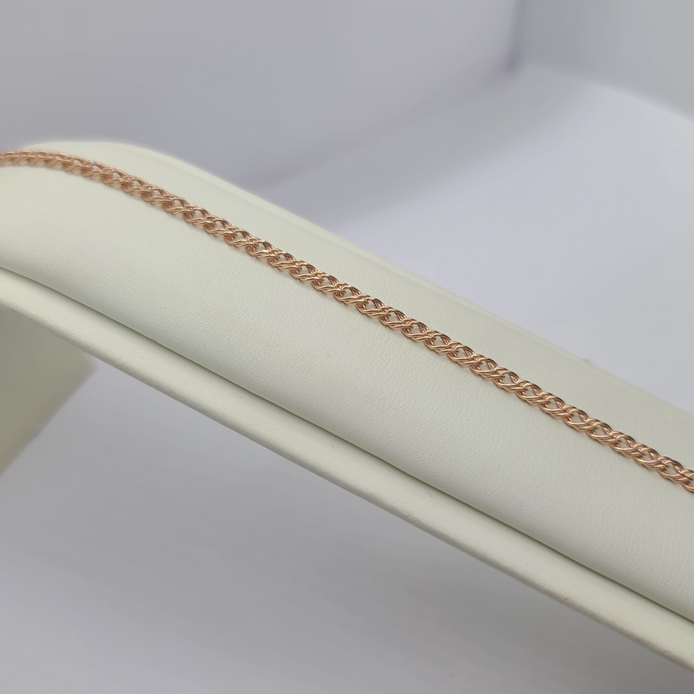 БРАСЛЕТ ПУСТОТЕЛЫЙ Ромб двойной (Au 585)