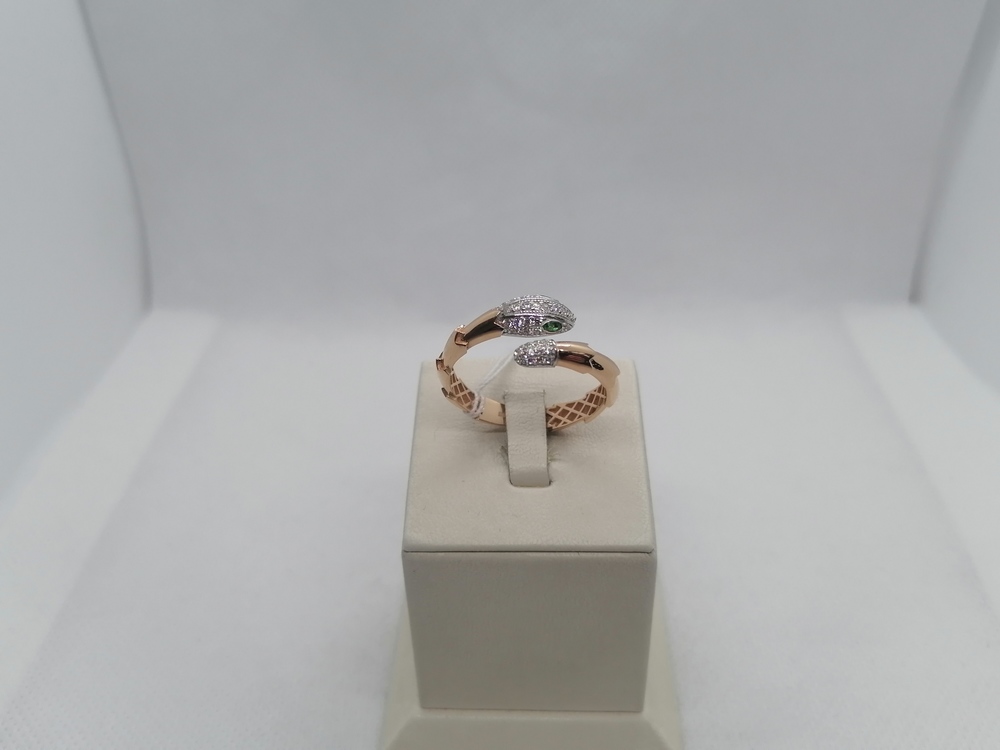 КОЛЬЦО С КАМНЯМИ (Au 585)