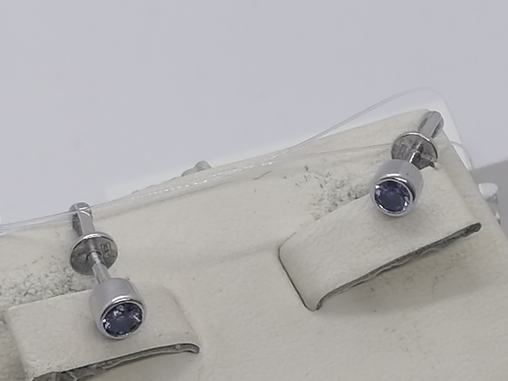 СЕРЬГИ ПУСЕТЫ Танзанит (Au 585)