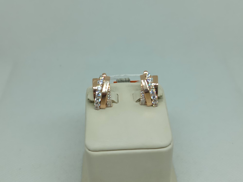 СКМИ585 СЕРЬГИ С КАМНЯМИ (Au 585)