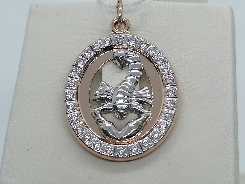 ПОДВЕСКА ЗНАК ЗОДИАКА СКОРПИОН (Au 585)