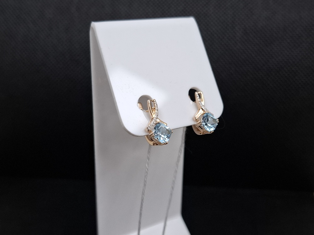 СЕРЬГИ С КАМНЯМИ (Au 585)