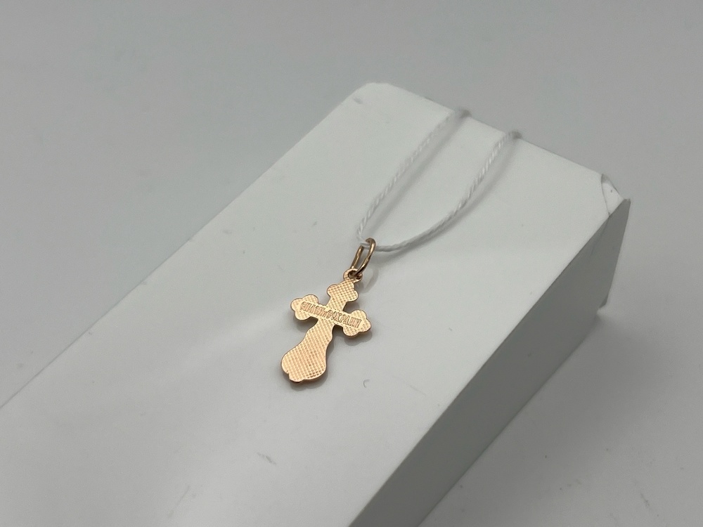ПОДВЕСКА КРЕСТ БЕЗ КАМНЯ (Au 585)