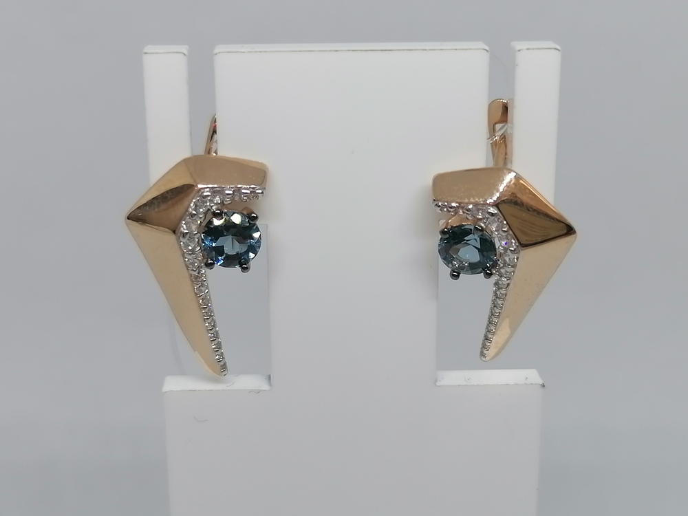 СЕРЬГИ С КАМНЯМИ (Au 585)