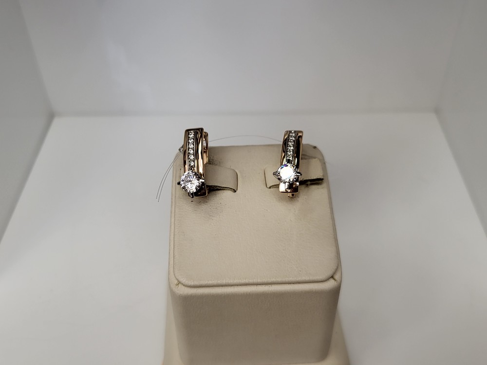 СЕРЬГИ С КАМНЯМИ (Au 585)