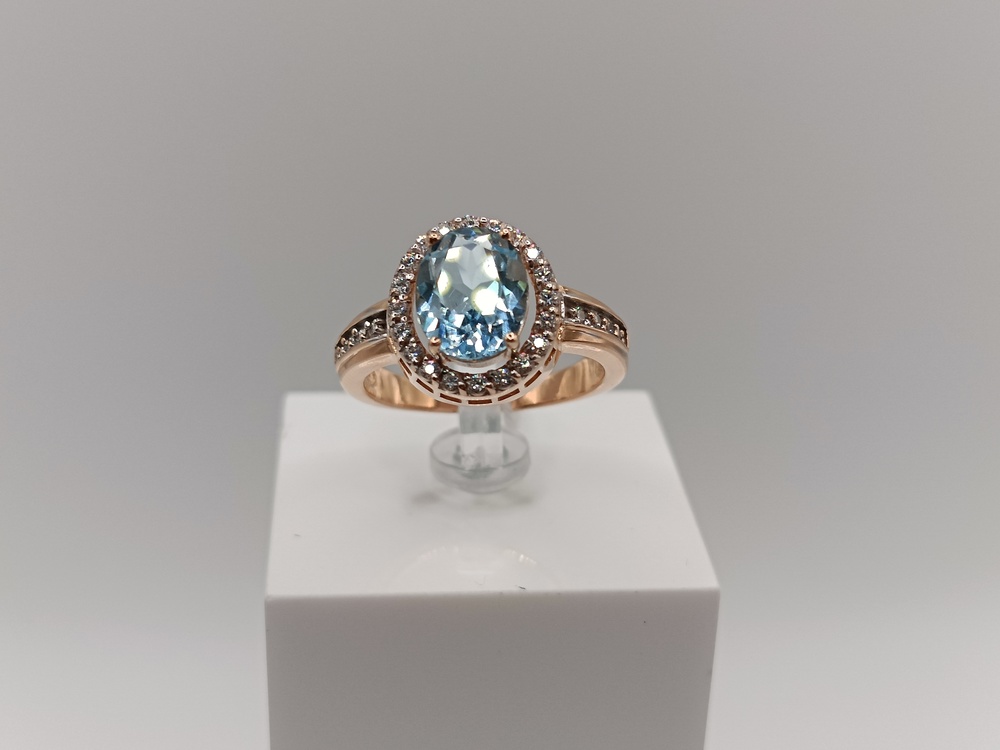 КОЛКМИ585 КОЛЬЦО С КАМНЯМИ (Au 585)