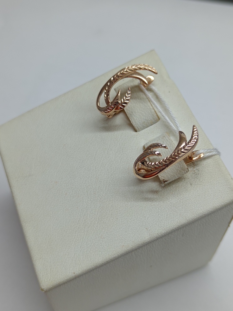 СЕРЬГИ БЕЗ КАМНЯ (Au 585)