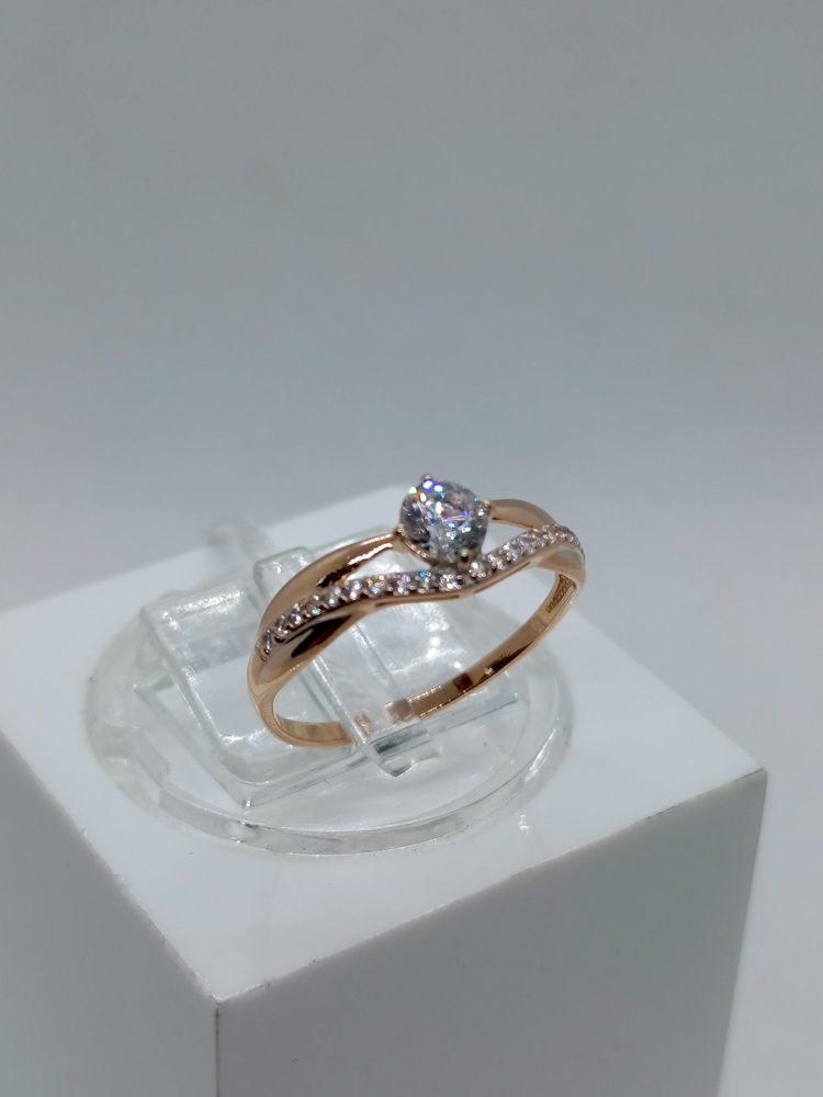 КОЛКМИ585 КОЛЬЦО С КАМНЯМИ (Au 585)