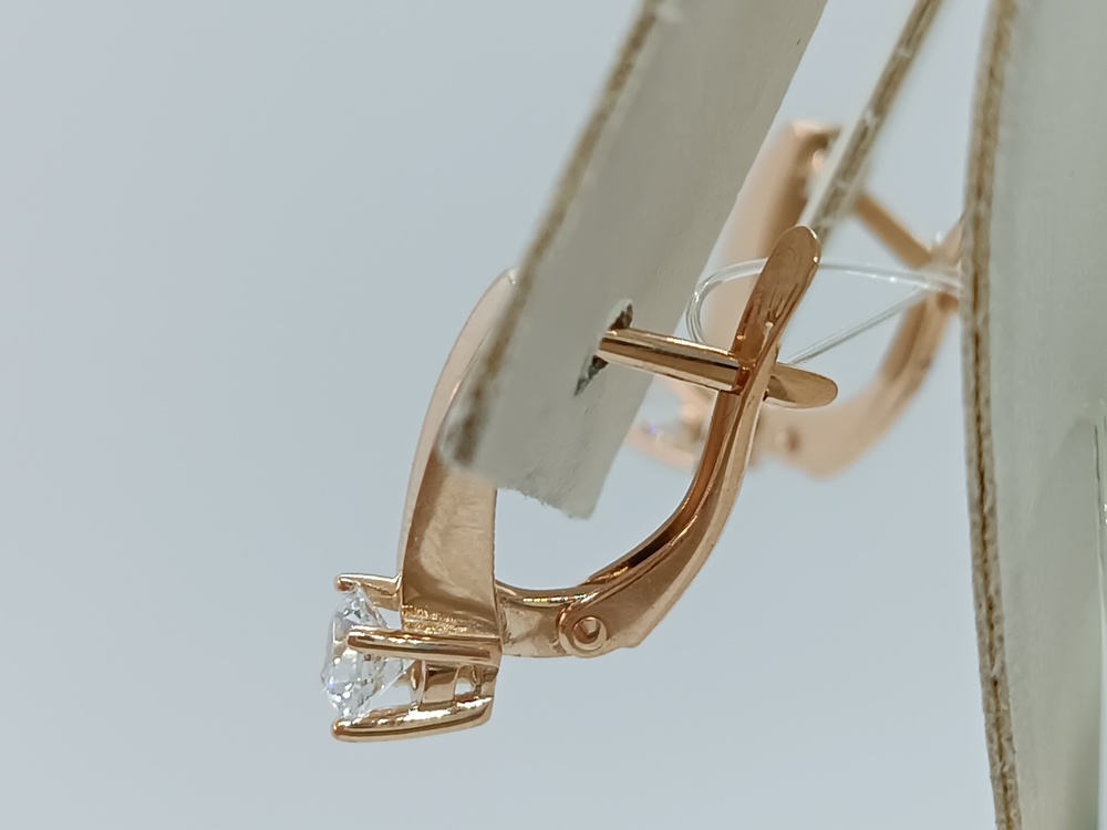 СЕРЬГИ С КАМНЕМ (Au 585)