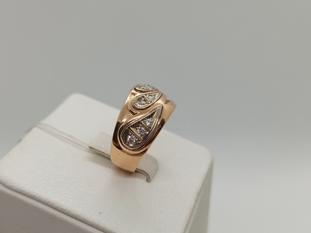 КОЛКМИ585 КОЛЬЦО С КАМНЯМИ (Au 585)