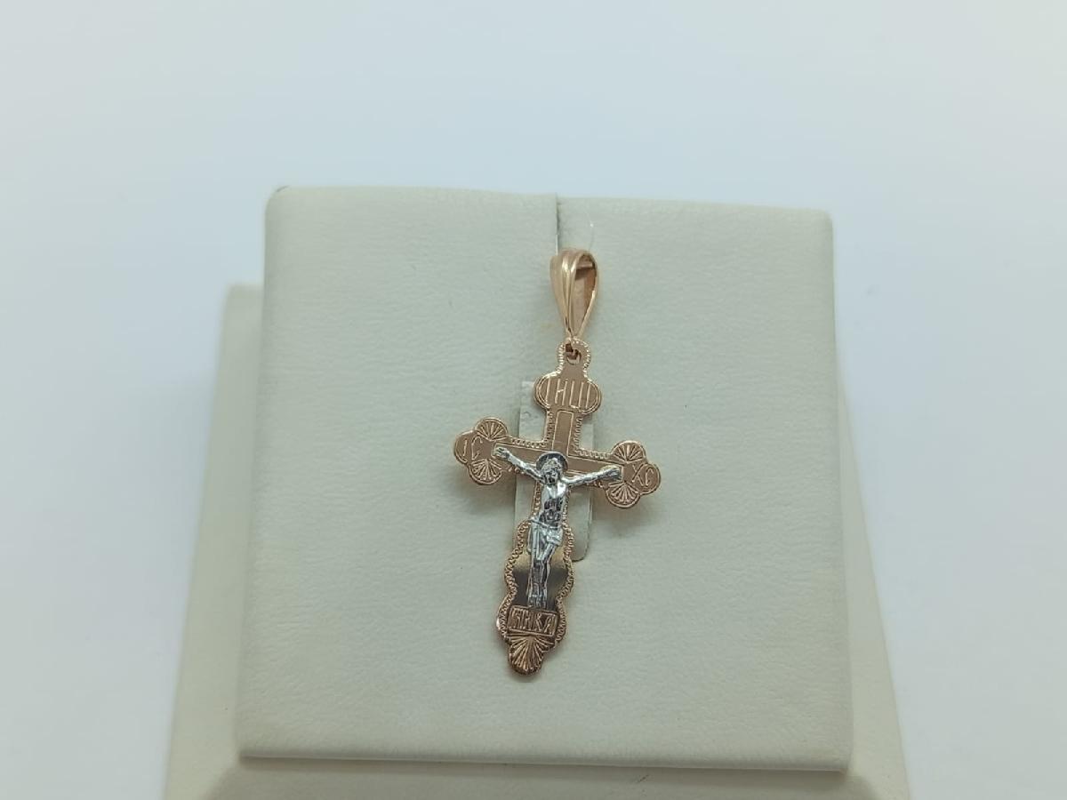 ПОДВЕСКА КРЕСТ (Au 585)