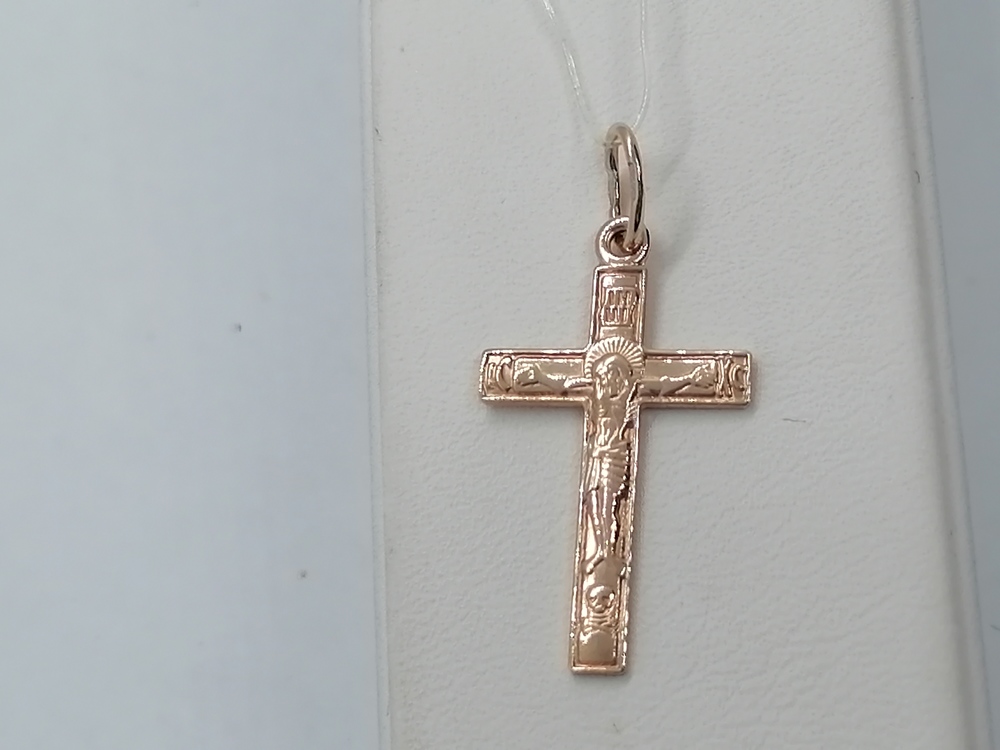 ПОДВЕСКА КРЕСТ без камня (Au 585)