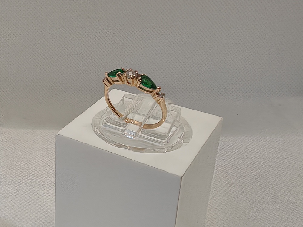 КОЛКМИ585 КОЛЬЦО С КАМНЯМИ (Au 585)