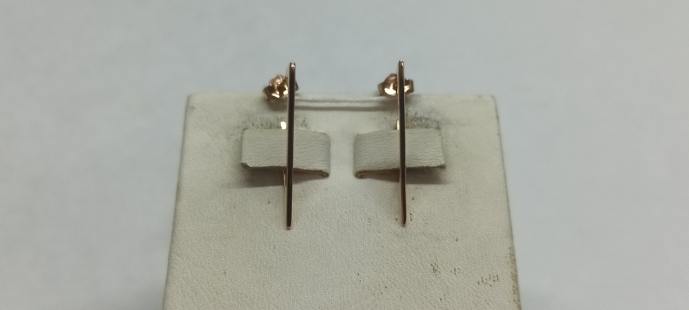 СБКМ585 СЕРЬГИ БЕЗ КАМНЯ (Au 585)