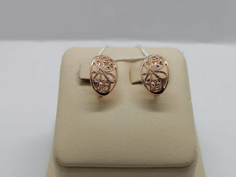 СЕРЬГИ БЕЗ КАМНЯ (Au 585)