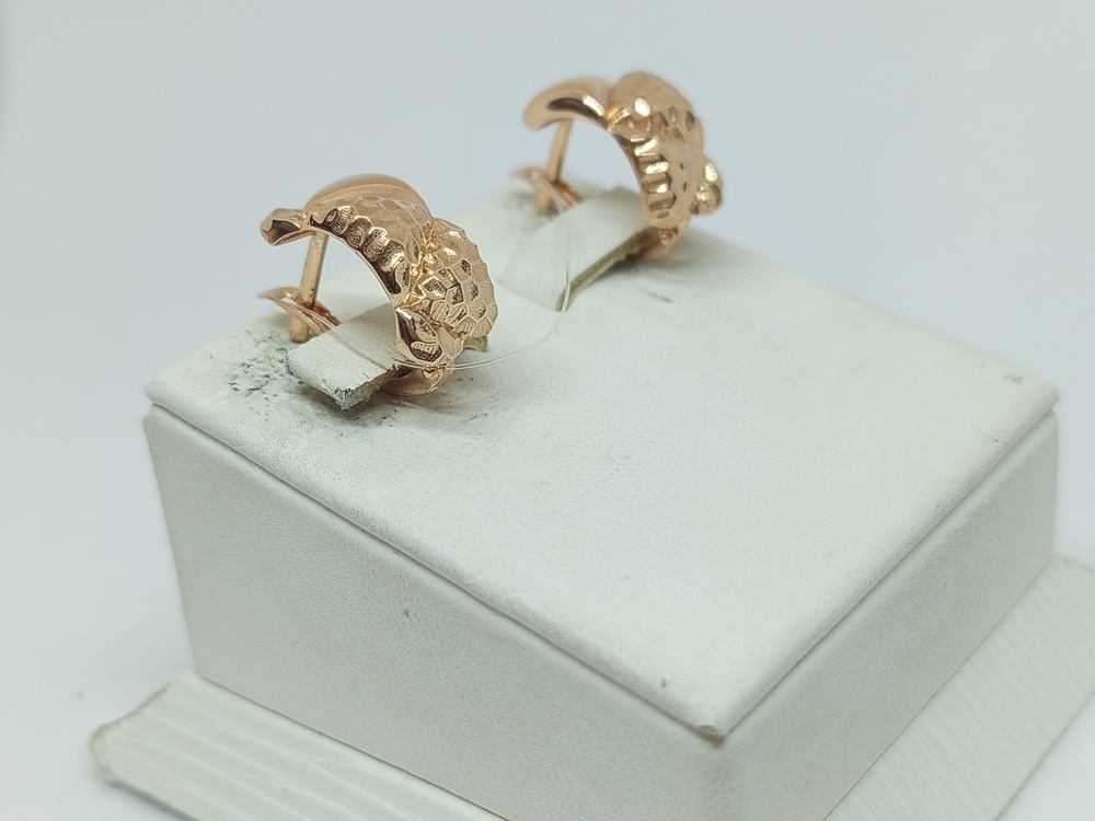 СЕРЬГИ БЕЗ КАМНЯ (Au 585)