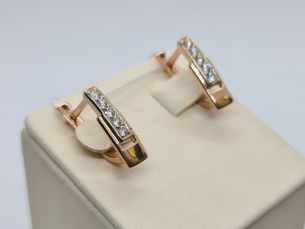 СЕРЬГИ С КАМНЯМИ (Au 585)