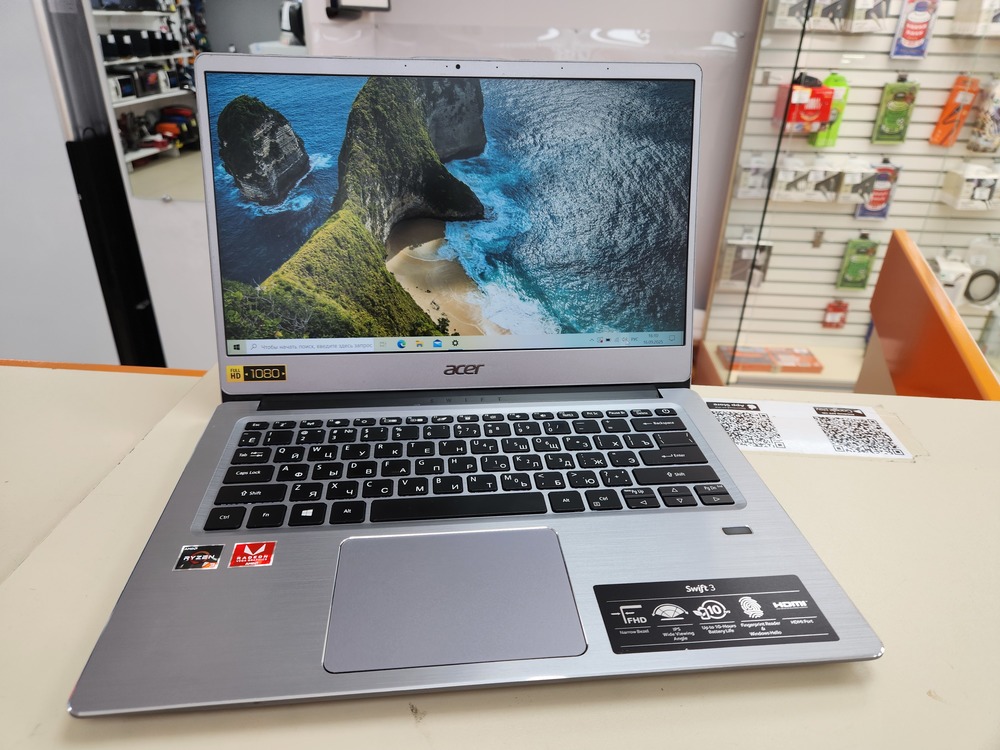 Ноутбук Acer N19C1; Ryzen 3 3200U, Radeon Vega 3, 8 Гб, 250 Гб, Нет